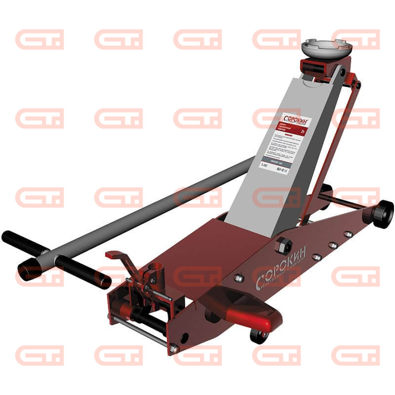 2,0т Сорокин 3.402 Домкрат подкатной CrocoLine Jack 145-800мм — Станкоинком