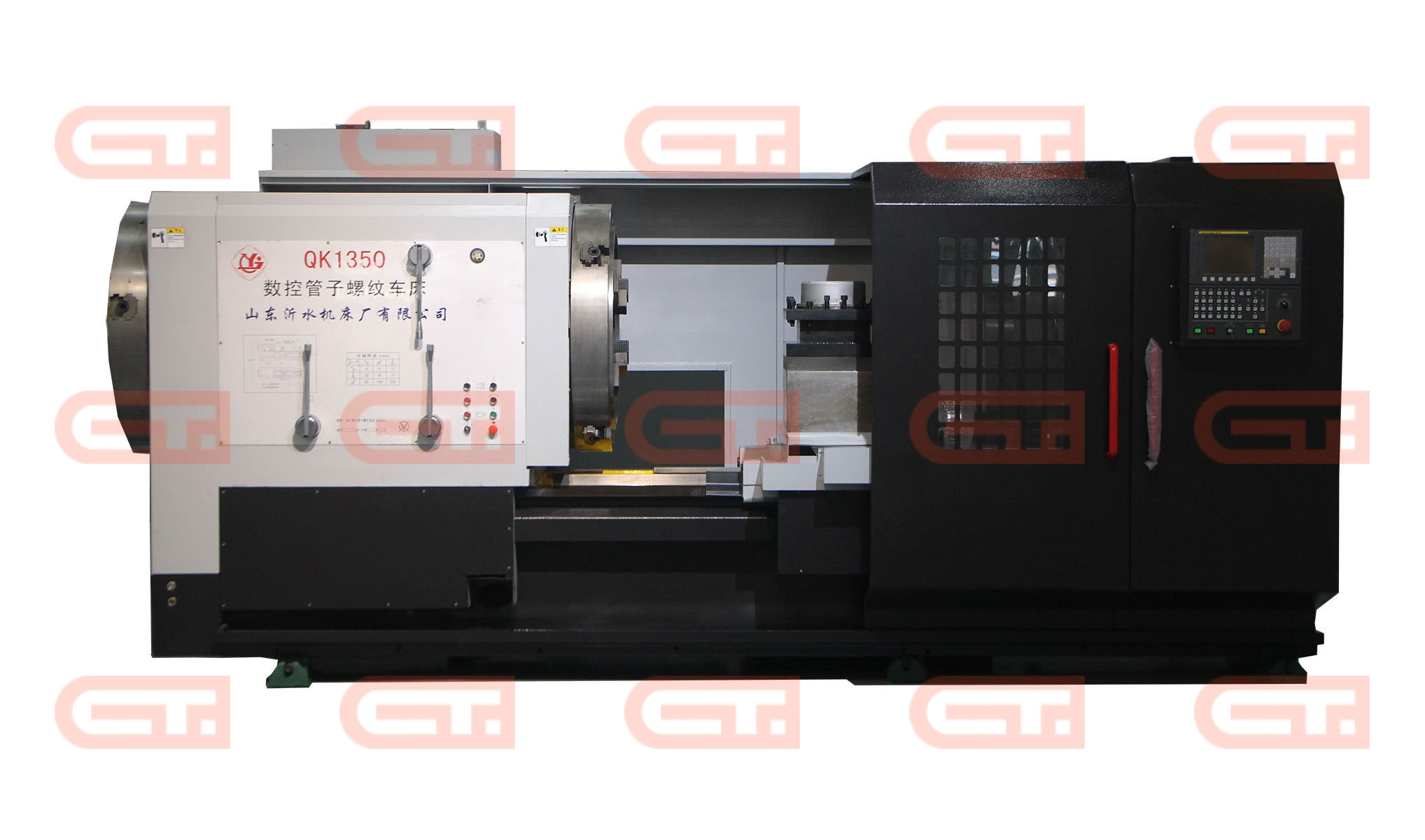 Токарный трубонарезной станок с ЧПУ Yishui QK1350 