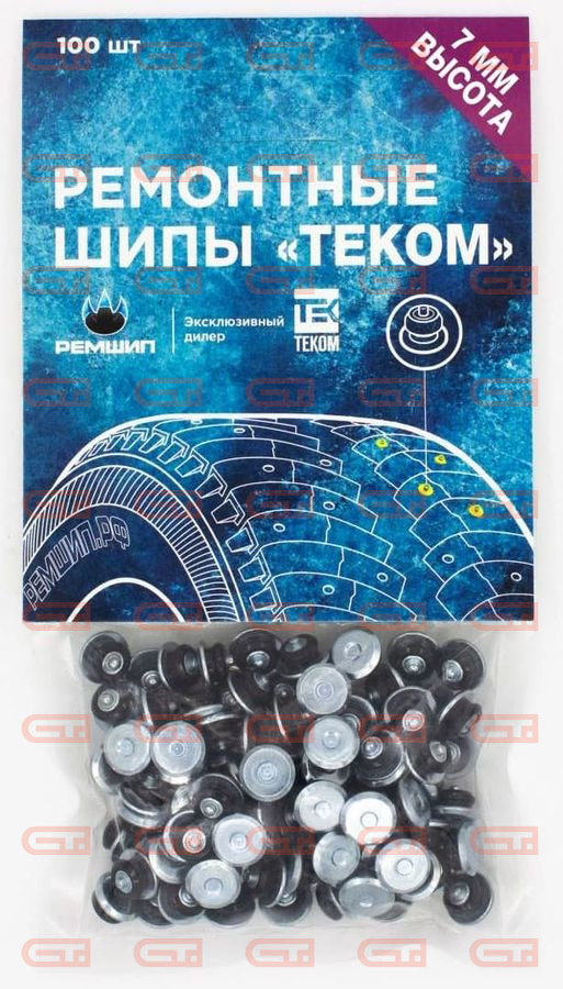 ТЕКОМ 12-7-2ТР (7мм, 100шт) Ремонтные шипы — Станкоинком