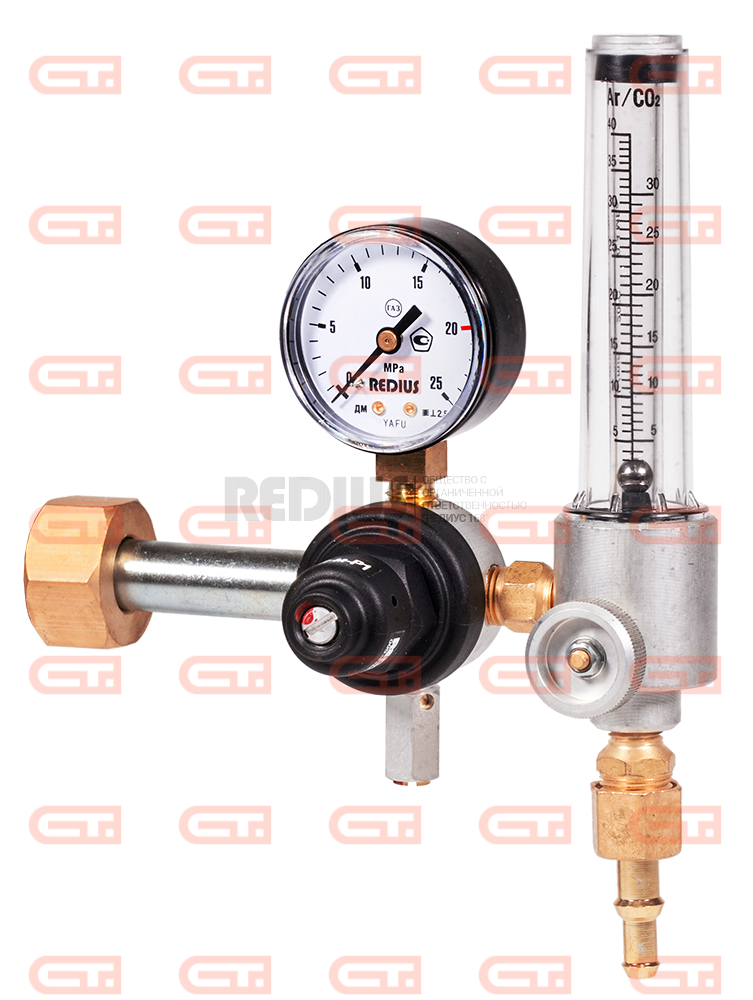 Redius У-30/АР-40-КР1-м-Р1 Универсальный регулятор расхода газа, латунь — Станкоинком