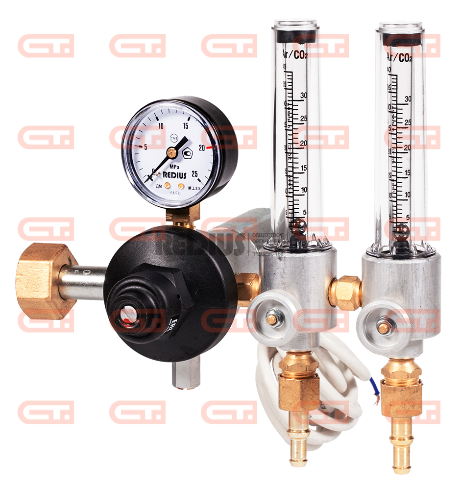 Redius У-30/АР-40-КР1П-Р2 (36В) Универсальный регулятор расхода газа с подогревом 36В, латунь — Станкоинком