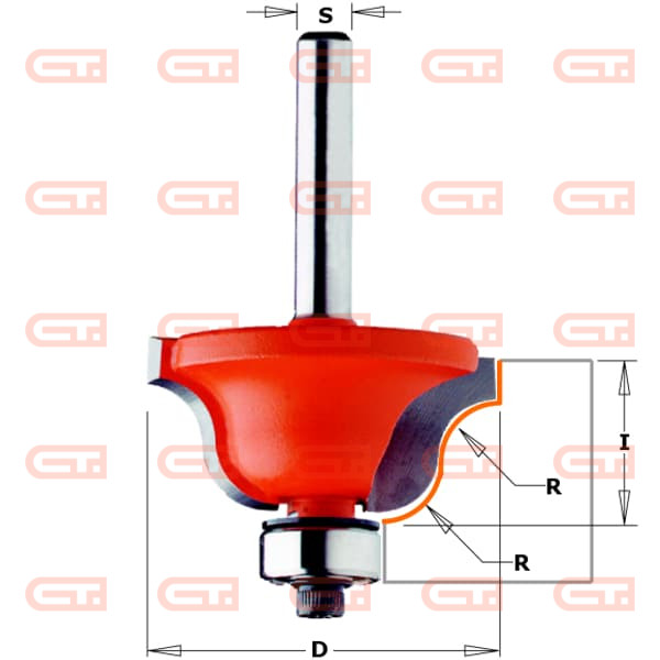Фреза фасочная (Римская) (нижн. подш.) S=12 D=38,1x17,3 CMT