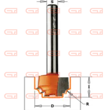 Фреза концевая CMT псевдофиленка D=19,0 I=11,0 S=6,0 R=2,40