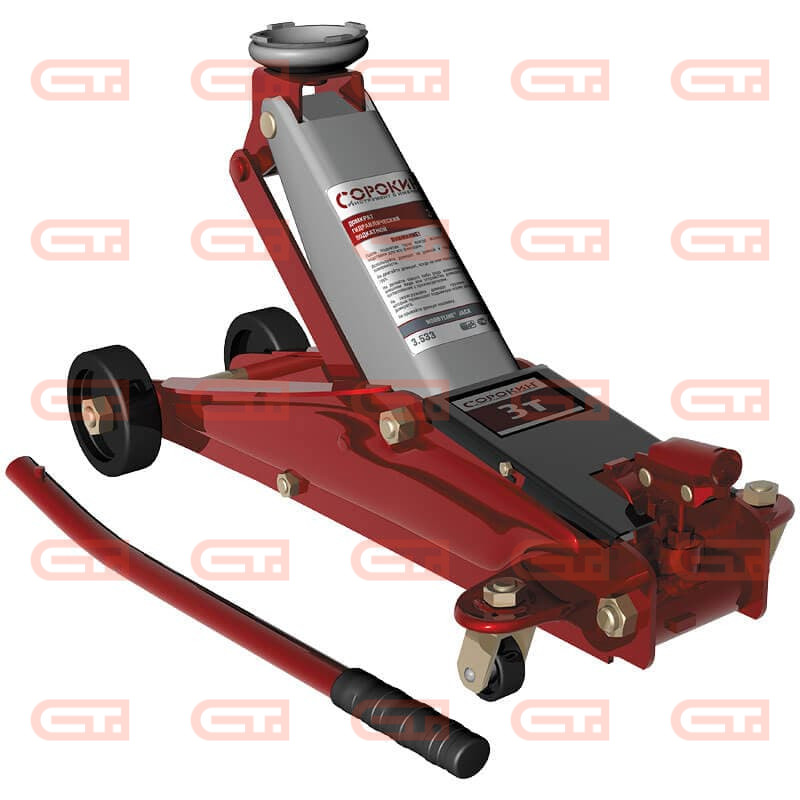 3,0т Сорокин 3.533 Домкрат подкатной Hobby Line 140-430мм — Станкоинком