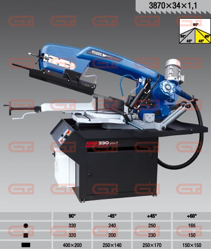 Станок ленточнопильный Pilous ARG 330 Plus F 
