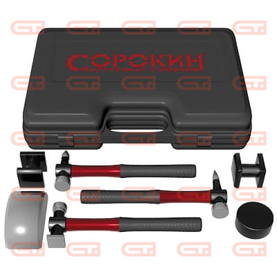 Сорокин 6.107 Рихтовочный набор молотков и поддержек 7 предметов — Станкоинком