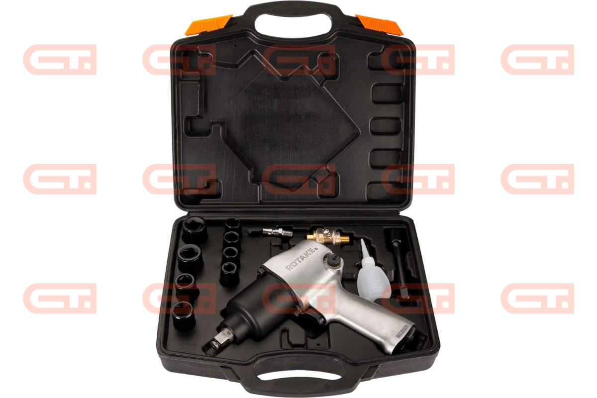 700Нм Rotake RT-5268K Гайковёрт пневматический 1/2" Набор в кейсе — Станкоинком