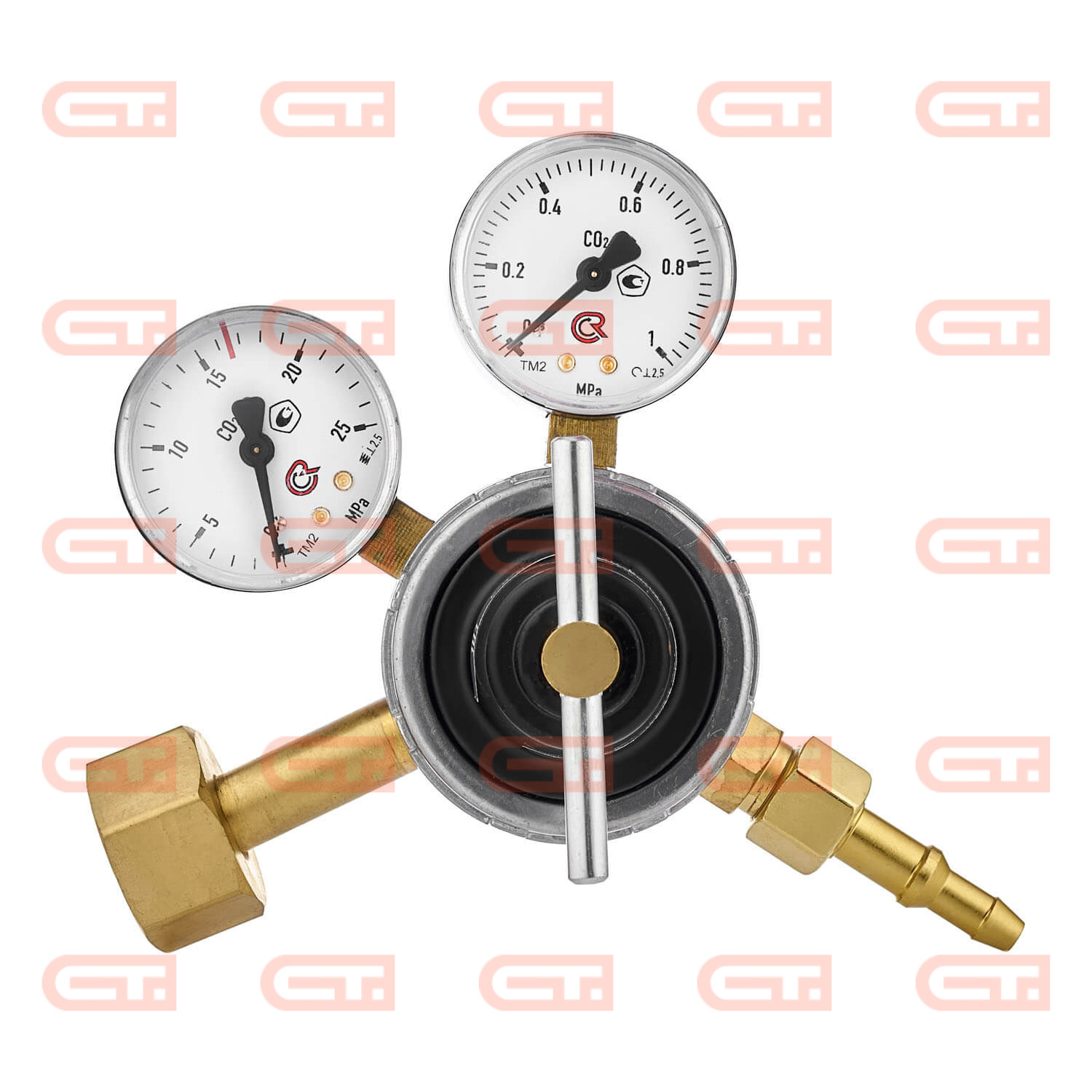 ПТК УР-6-4 Углекислотный редуктор, латунь — Станкоинком