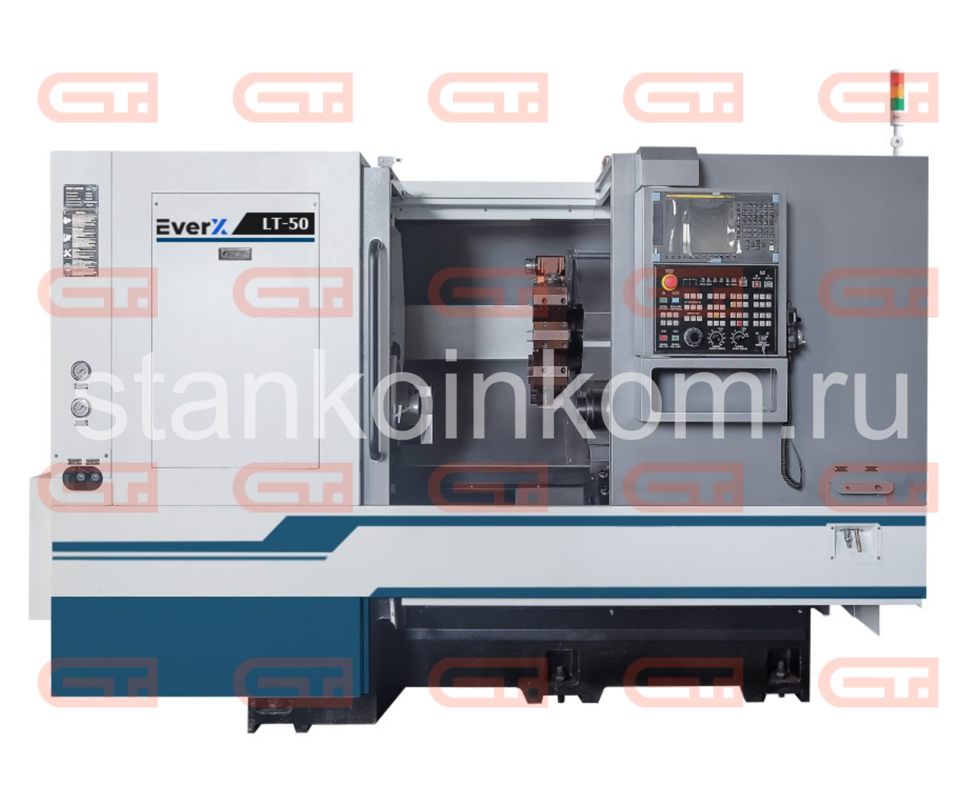 Токарный станок с наклонной станинной EverX LT-50 