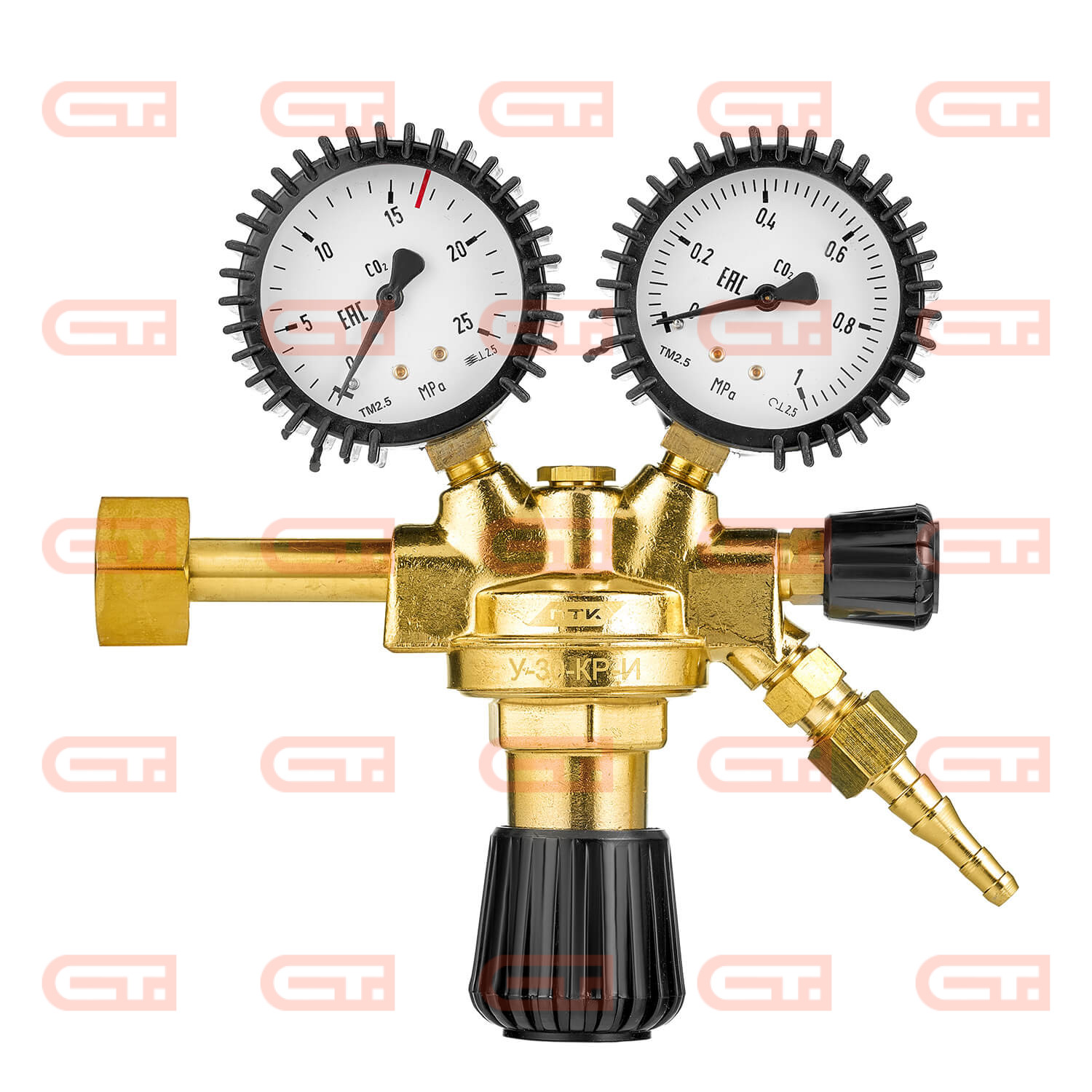 ПТК У-30-КР-И Углекислотный редуктор, латунь — Станкоинком
