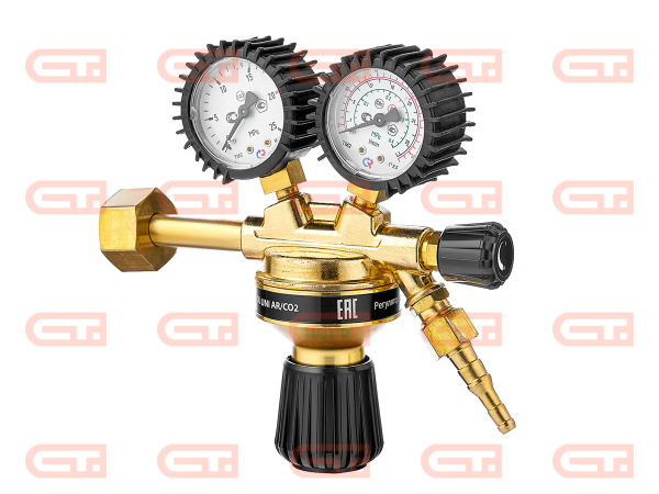 Сварог TECH CONTROL UNI AR/CO2 Универсальный регулятор расхода газа с поверкой, латунь — Станкоинком
