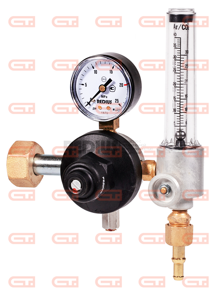 Redius У-30/АР-40-КР1-Р Универсальный регулятор расхода газа, латунь — Станкоинком