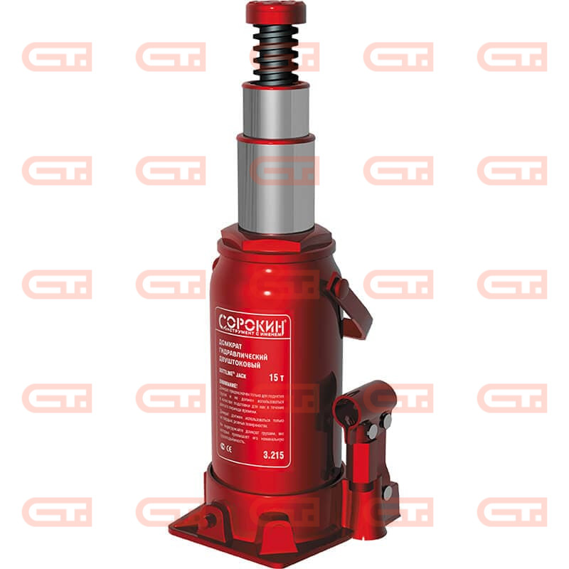 15т Сорокин 3.215 Домкрат бутылочный двухштоковый — Станкоинком