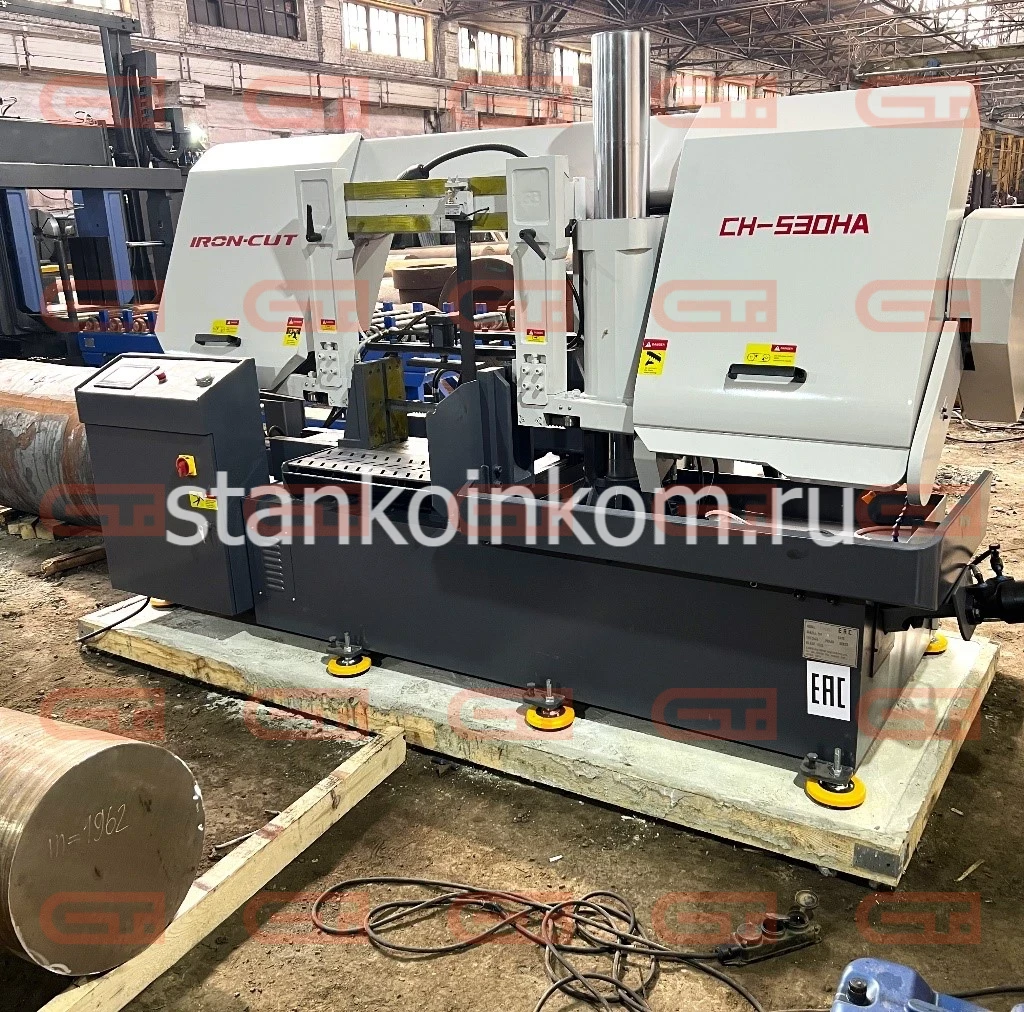 Автоматический колонный ленточнопильный станок IRON-CUT CH-530HA (CH-500HA gz4256) 