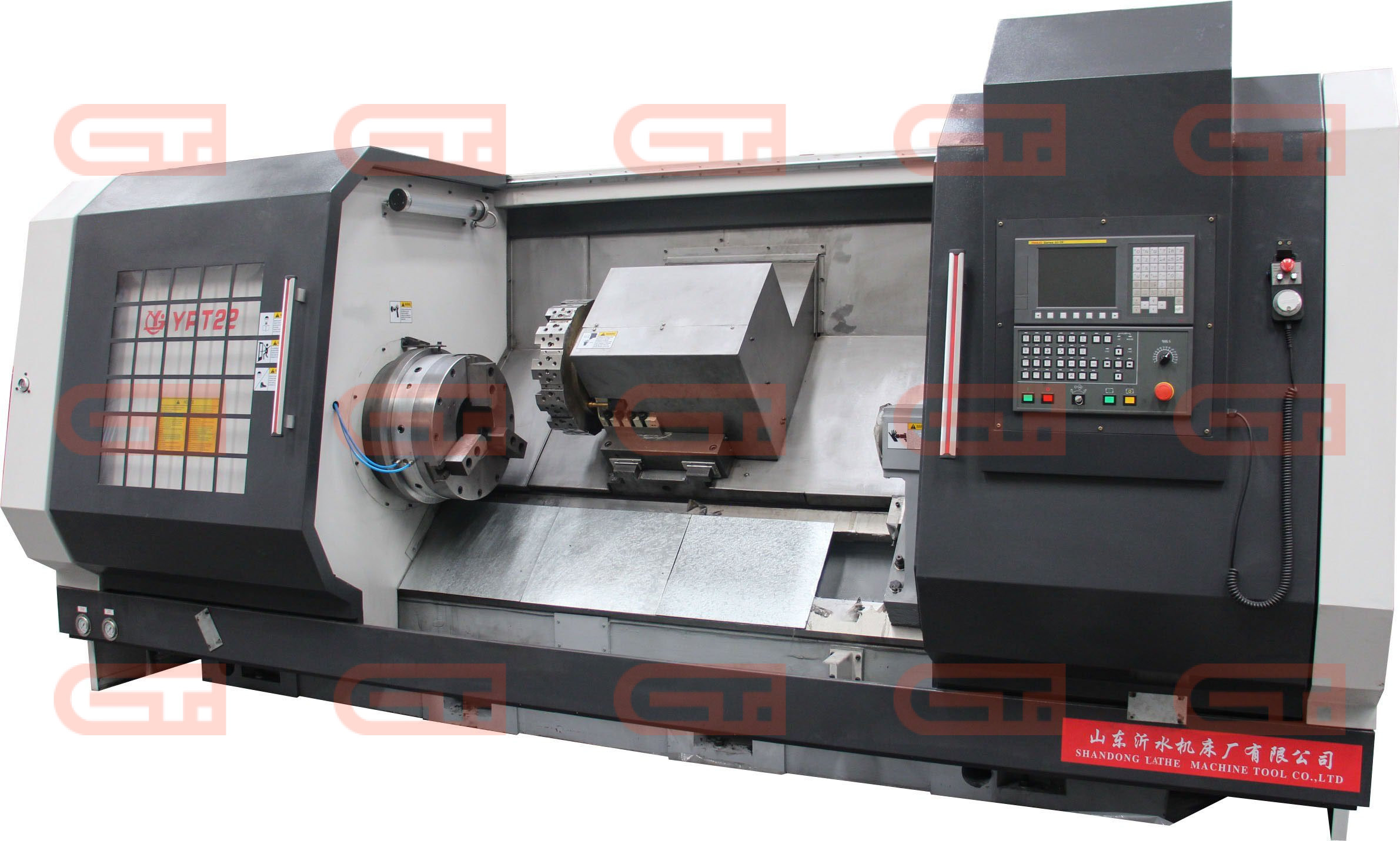Токарный трубонарезной станок с ЧПУ с наклонной станиной Yishui YPT27