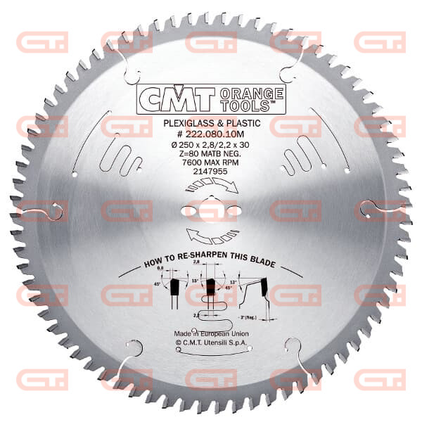 Серия 222 пилы по ПВХ и оргстеклу