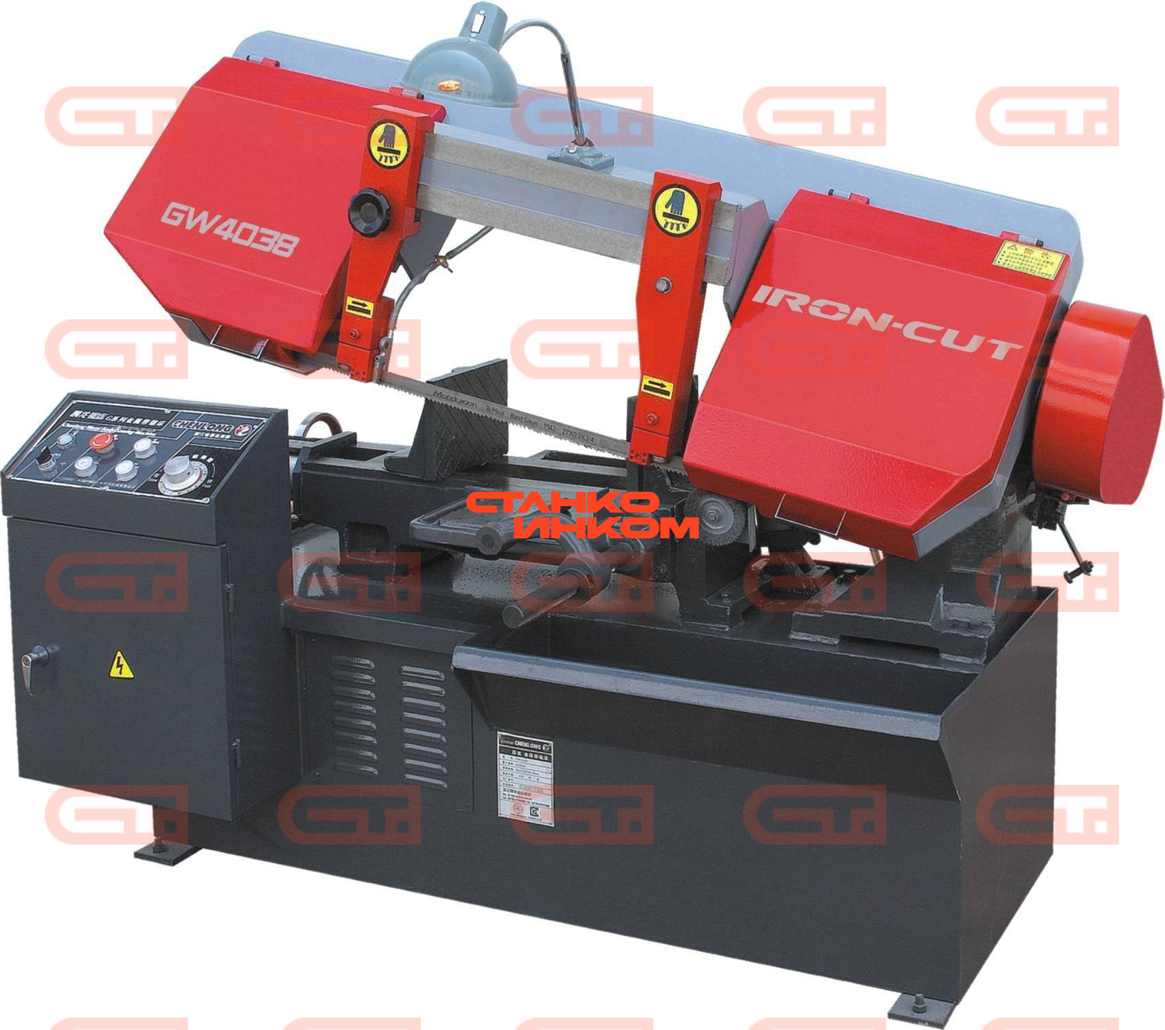 Консольный полуавтомат ленточнопильный станок IRON-CUT CS-380 (GW4038) 