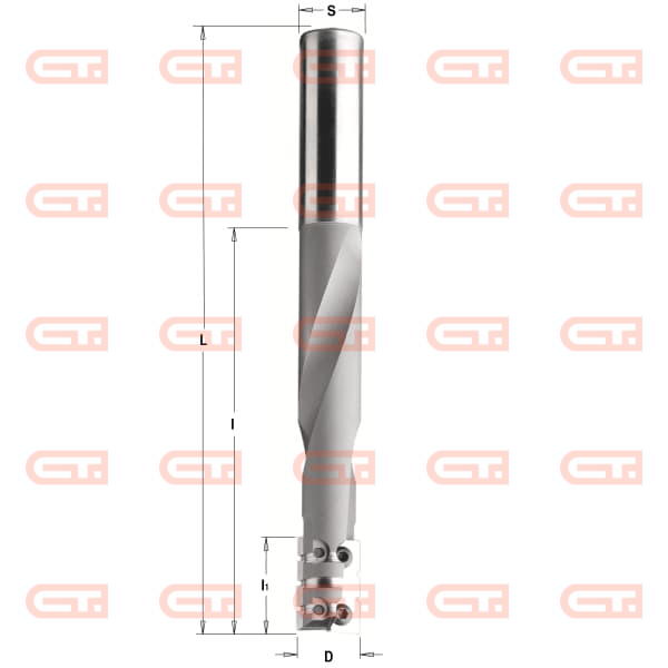 Фреза со сменными ножами для паза под замок