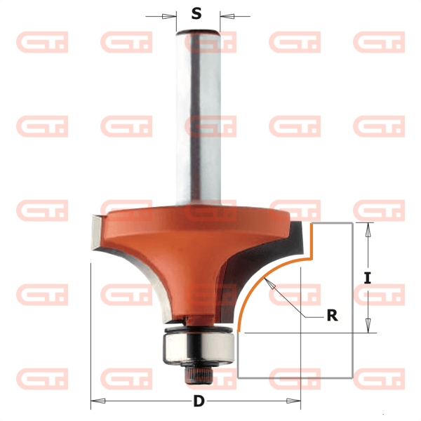 Фреза внутр.радиус (нижн. подш.картридж) R=3 S=6 D=18,7 CMT