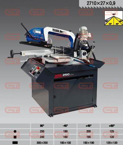 Станок ленточнопильный Pilous ARG 250 Plus 