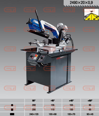 Станок ленточнопильный Pilous ARG 200 Plus 