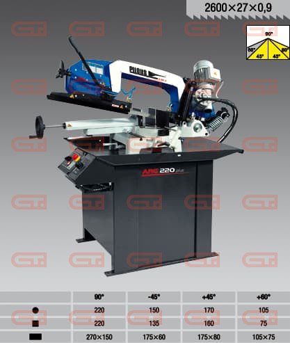 Станок ленточнопильный Pilous ARG 220 Plus 