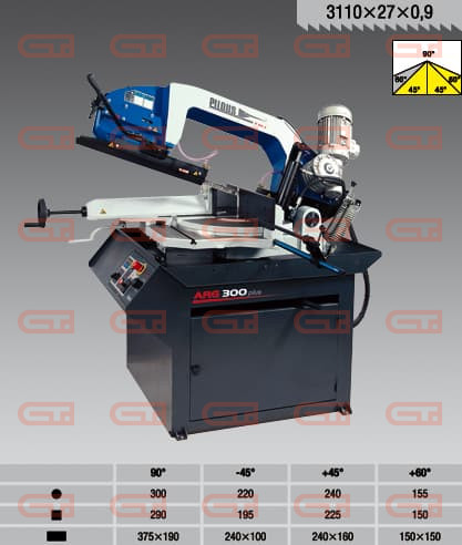 Станок ленточнопильный Pilous ARG 300 Plus 