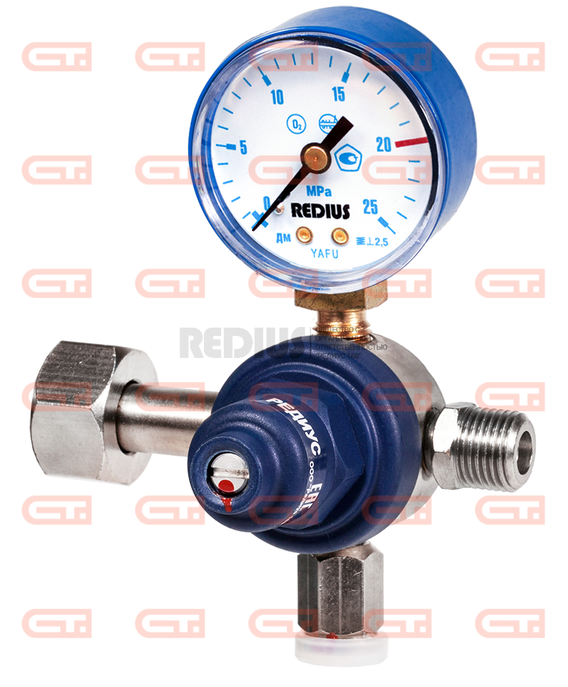 Redius БКО-50-12,5 М1 Кислородный редуктор (медицинский), латунь — Станкоинком