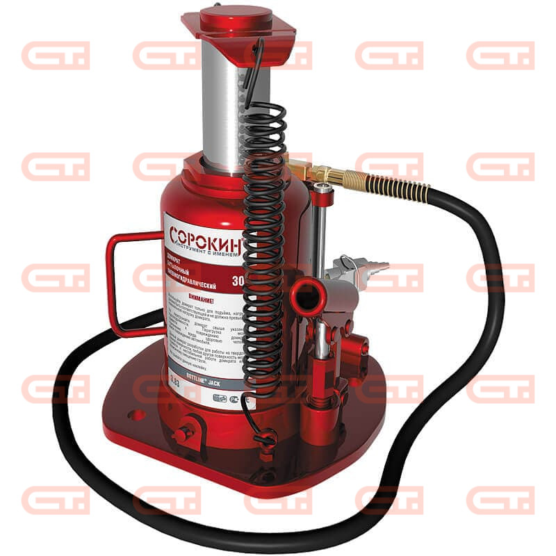 30т Сорокин 3.83 Домкрат бутылочный пневмогидравлический — Станкоинком