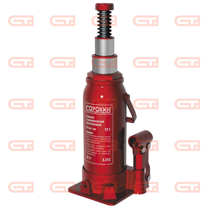 12т Сорокин 3.212 Домкрат бутылочный двухштоковый — Станкоинком