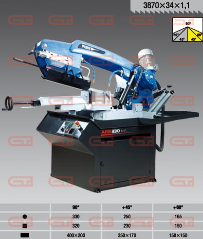 Станок ленточнопильный Pilous ARG 330 H.F. 